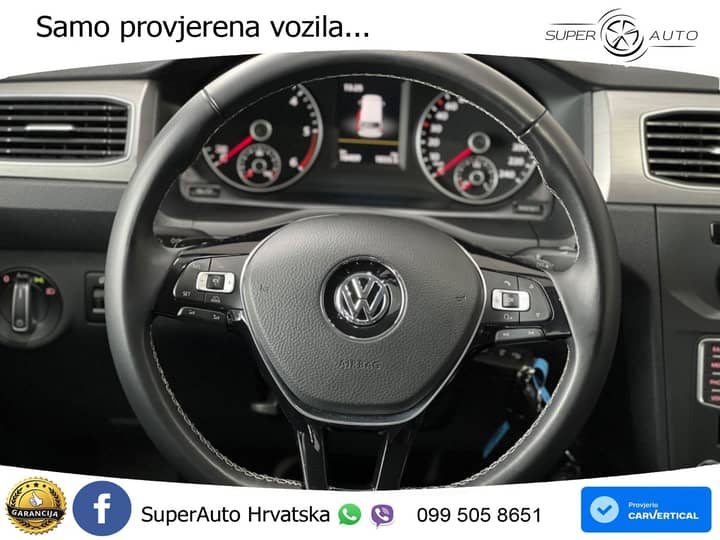 VW Caddy 2.0 TDI DSG Edition 150 KS, RAMPA+ACC+GR SJED+KAM+NAVI