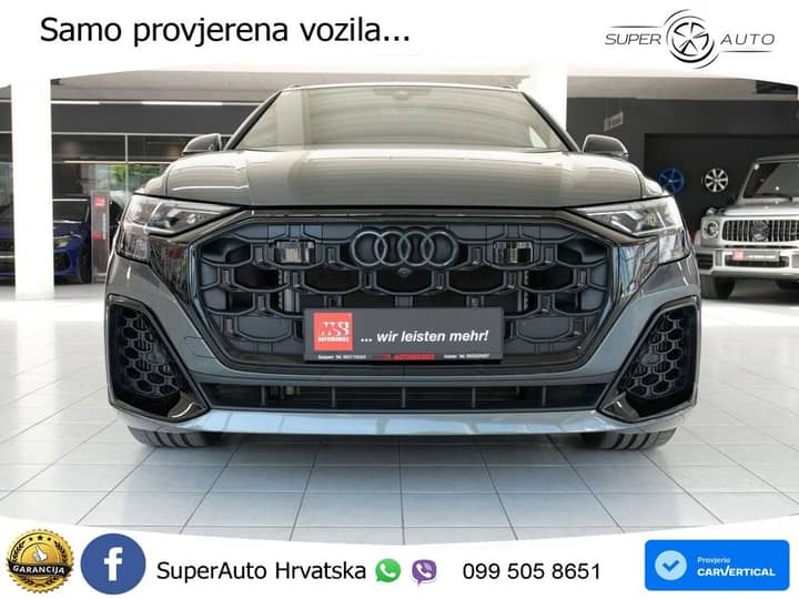 Audi Q8 60 TFSIe quattro Aut. 489 KS, ZRAČNI+ACC+360+GR SJED+HEAD+PANO
