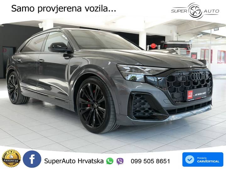Audi Q8 60 TFSIe quattro Aut. 489 KS, ZRAČNI+ACC+360+GR SJED+HEAD+PANO
