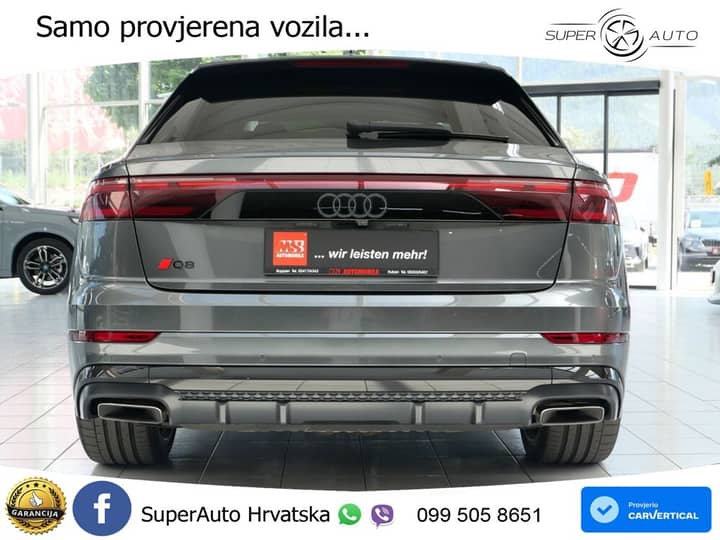 Audi Q8 60 TFSIe quattro Aut. 489 KS, ZRAČNI+ACC+360+GR SJED+HEAD+PANO