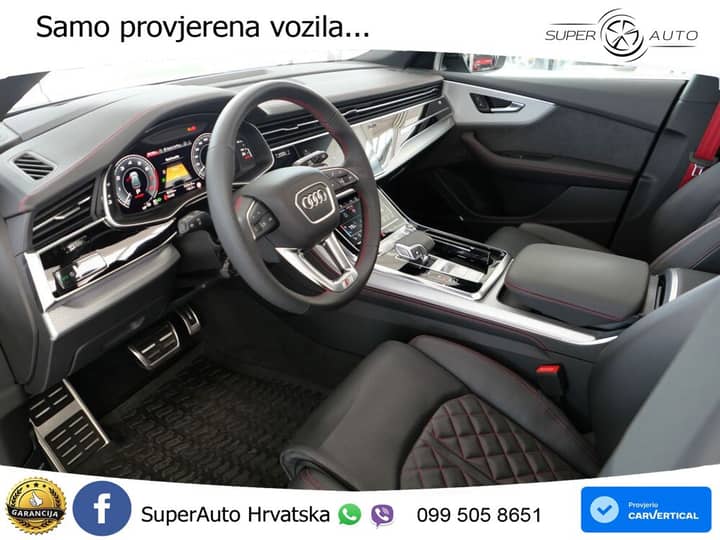 Audi Q8 60 TFSIe quattro Aut. 489 KS, ZRAČNI+ACC+360+GR SJED+HEAD+PANO