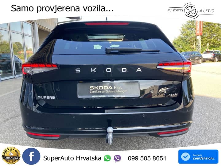 Škoda Superb Combi 2.0 TDI 4x4 193 KS, MATRIX+ACC+GR SJED+MASAŽA+KAM+PDC