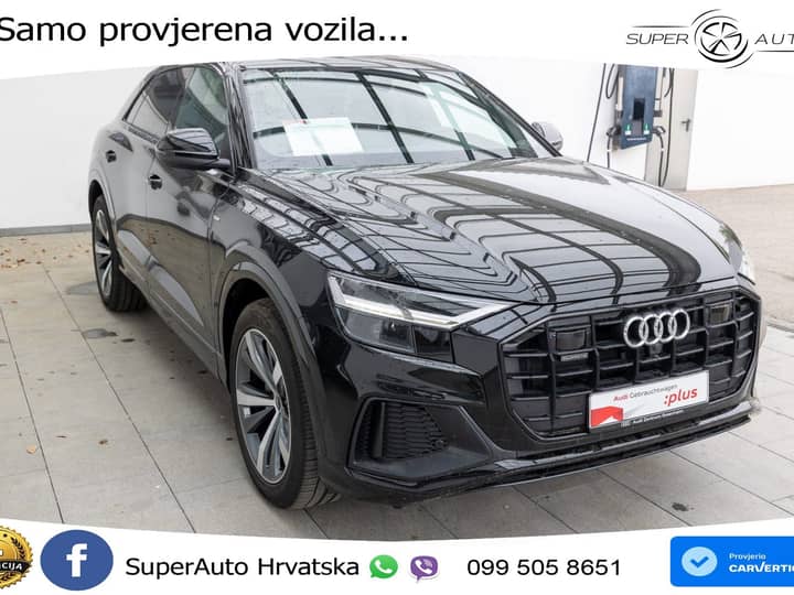 Audi Q8 50 TDI V6 quattro tiptronic S Line 286 KS, ZRAČNI+LED+TEM+GR SJED+KAM