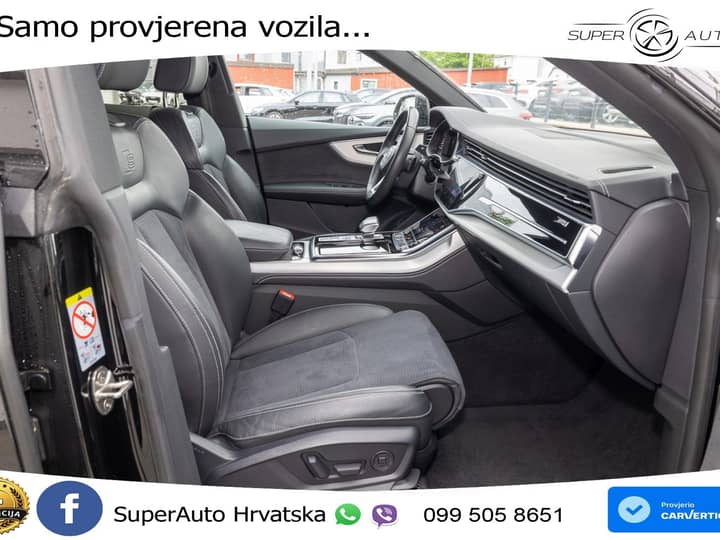 Audi Q8 50 TDI V6 quattro tiptronic S Line 286 KS, ZRAČNI+LED+TEM+GR SJED+KAM