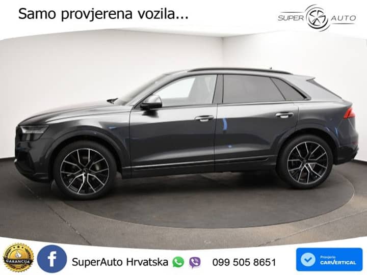 Audi Q8 50 TDI quattro tiptronic S line 286 KS, ZRAČ+KEY+GR SJED+VIRT+LANE