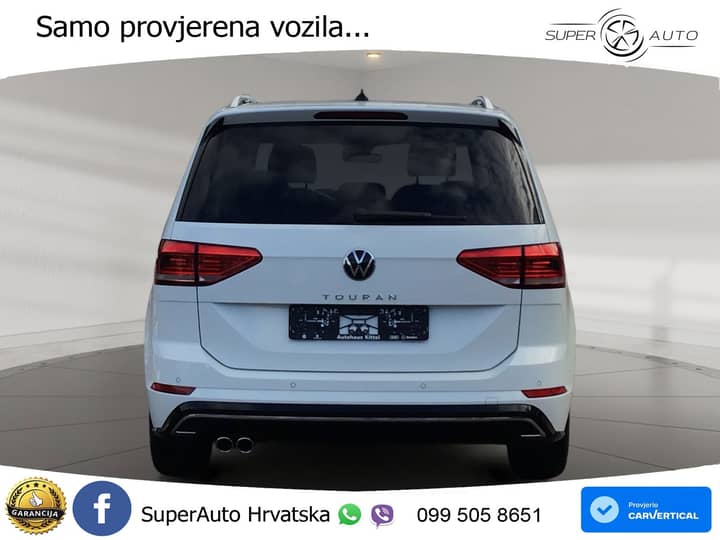 VW Touran 2.0 TDI DSG Comfortline 150 KS, LED+ACC+PANO+4xGR SJED+KAM+VIRT