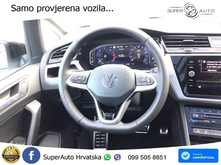 VW Touran 2.0 TDI DSG Comfortline 150 KS, LED+ACC+PANO+4xGR SJED+KAM+VIRT