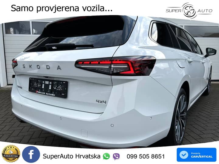 Škoda Superb Combi 2.0 TDI 4x4 L&K 193 KS, MATRIX+ACC+4xGR SJED+MASAŽA+360