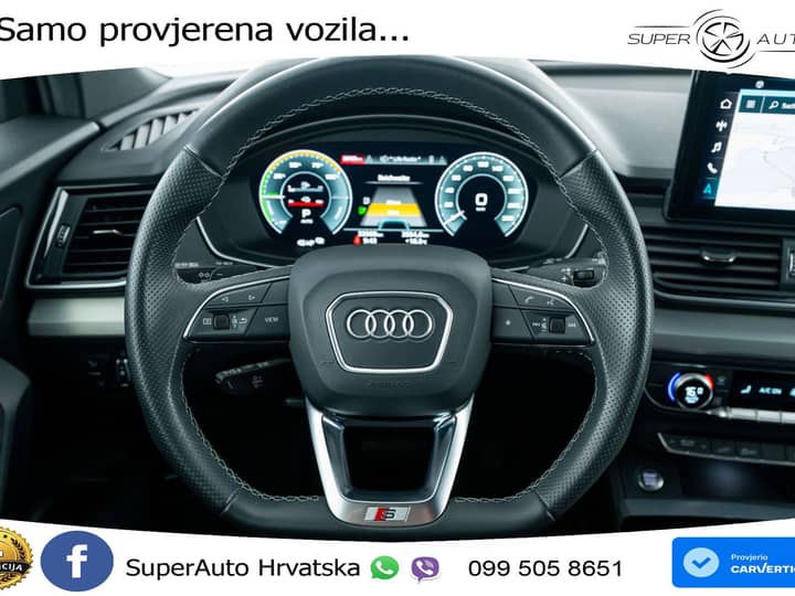 Audi Q5 50 TFSIe quattro S tronic 2xS line 299 KS, KAM+VIRT+NAVI