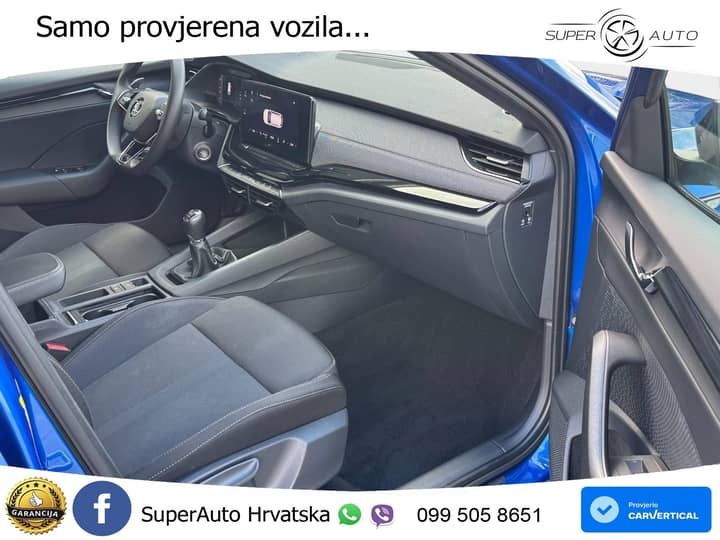 Škoda Octavia Combi 1.5 TSI Sportline 150 KS, KEY+VIRT+GR SJED+NAVI+LANE