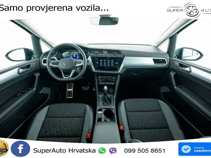 VW Touran 1.5 TSI DSG Comfortline 150 KS, 7-SJED+LED+ACC+GR SJED+PDC+VIRT