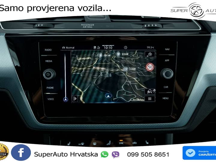 VW Touran 1.5 TSI DSG Comfortline 150 KS, 7-SJED+LED+ACC+GR SJED+PDC+VIRT