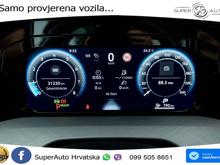 VW Golf 8 Variant 1.5 eTSI DSG Life 116 KS, LED+ACC+GR SJED+VIRT+PDC