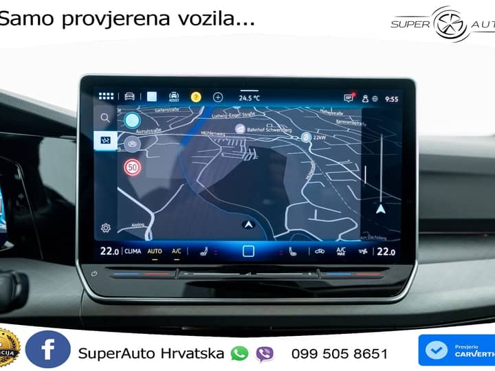 VW Golf 8 Variant 1.5 eTSI DSG Life 116 KS, LED+ACC+GR SJED+VIRT+PDC