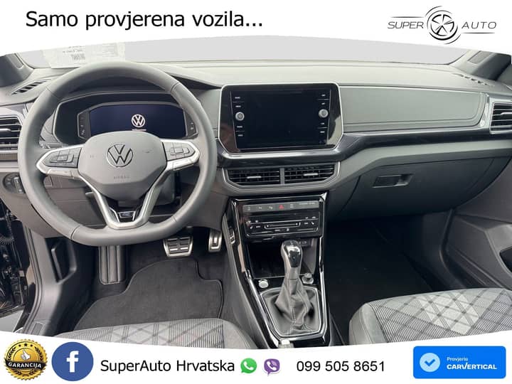 VW T-Cross 1.5 TSI DSG R-Line 150 KS, ACC+KAM+KEY+GR SJED+VIRT+LANE