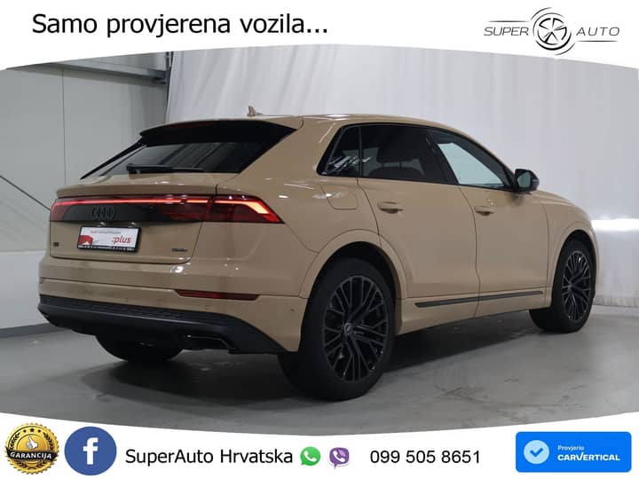 Audi Q8 55 TFSI quattro Aut. S line 340 KS, ZRAČNI+LED+KAM+GR SJED+PANO+VIRT