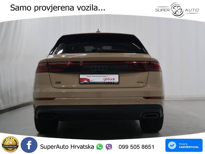 Audi Q8 55 TFSI quattro Aut. S line 340 KS, ZRAČNI+LED+KAM+GR SJED+PANO+VIRT
