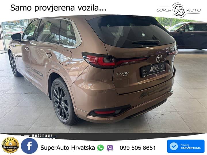 Mazda CX-80 3.3 e-Skyactiv AWD Aut. Homura 254 KS, PANO+360+ACC+GR SJED+KEY+LANE