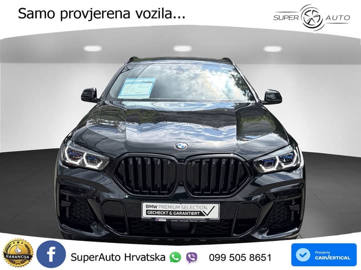 BMW X6 40d xDrive Steptronic M Sport 340 KS, LASER+ACC+4xGR SJED+360+PANO