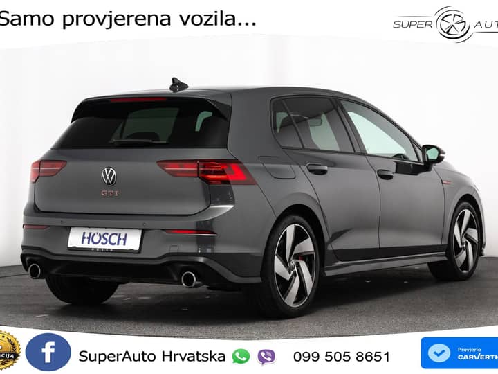 VW Golf 8 GTI 2.0 TSI DSG 245 KS, LED+ACC+GR SJED+KAM+VIRT+PDC