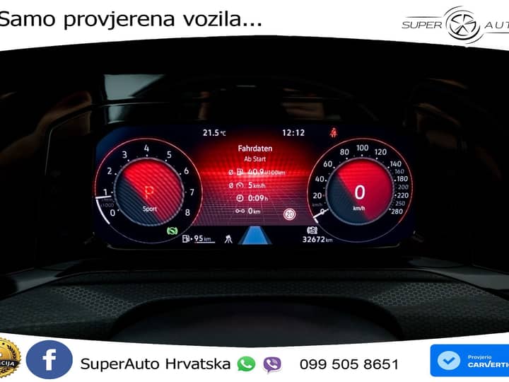 VW Golf 8 GTI 2.0 TSI DSG 245 KS, LED+ACC+GR SJED+KAM+VIRT+PDC