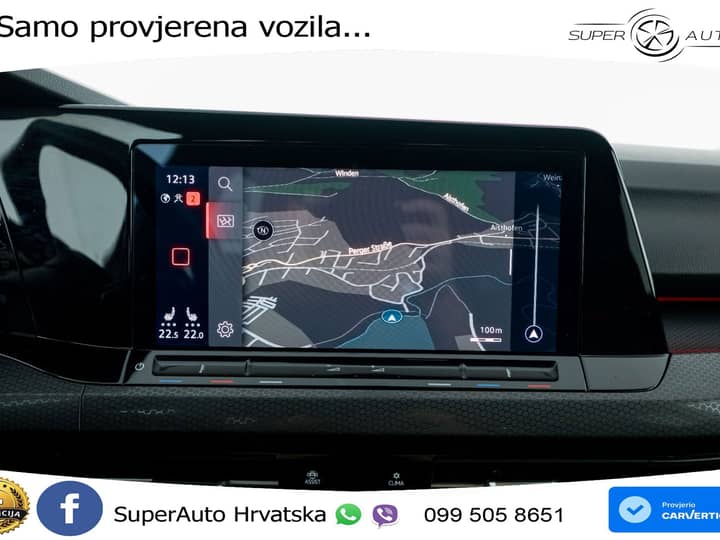 VW Golf 8 GTI 2.0 TSI DSG 245 KS, LED+ACC+GR SJED+KAM+VIRT+PDC