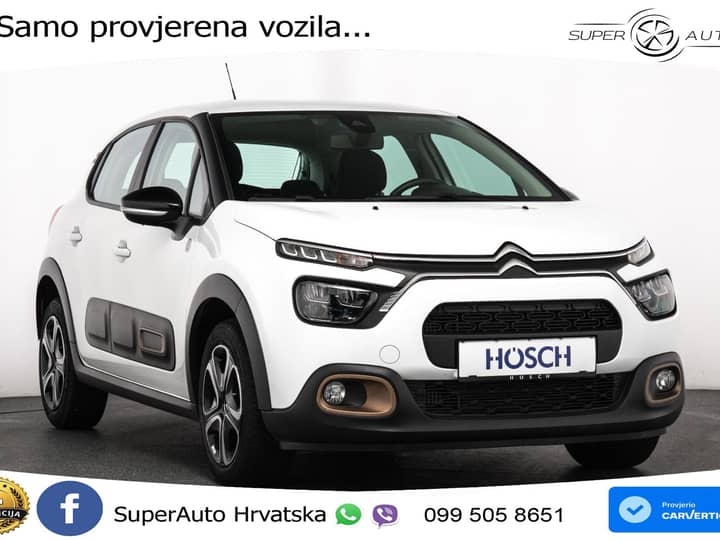 Citroen C3 1.2 PureTech 110 KS, LED+TEM+KLIMA+DAB