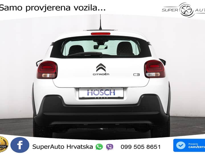 Citroen C3 1.2 PureTech 110 KS, LED+TEM+KLIMA+DAB