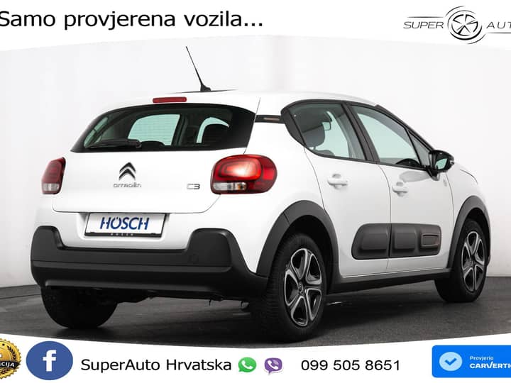 Citroen C3 1.2 PureTech 110 KS, LED+TEM+KLIMA+DAB