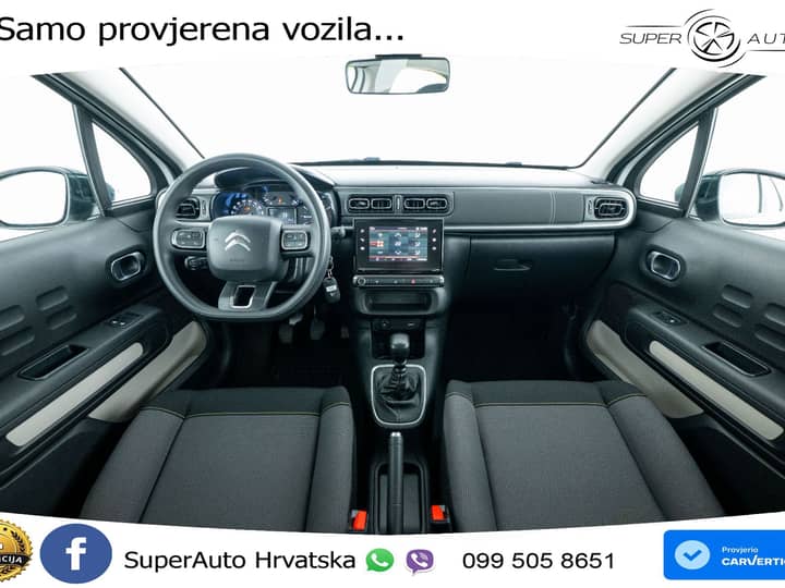 Citroen C3 1.2 PureTech 110 KS, LED+TEM+KLIMA+DAB