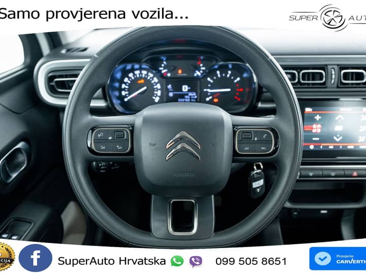 Citroen C3 1.2 PureTech 110 KS, LED+TEM+KLIMA+DAB
