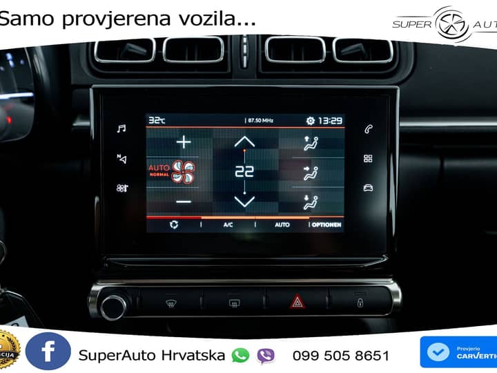 Citroen C3 1.2 PureTech 110 KS, LED+TEM+KLIMA+DAB