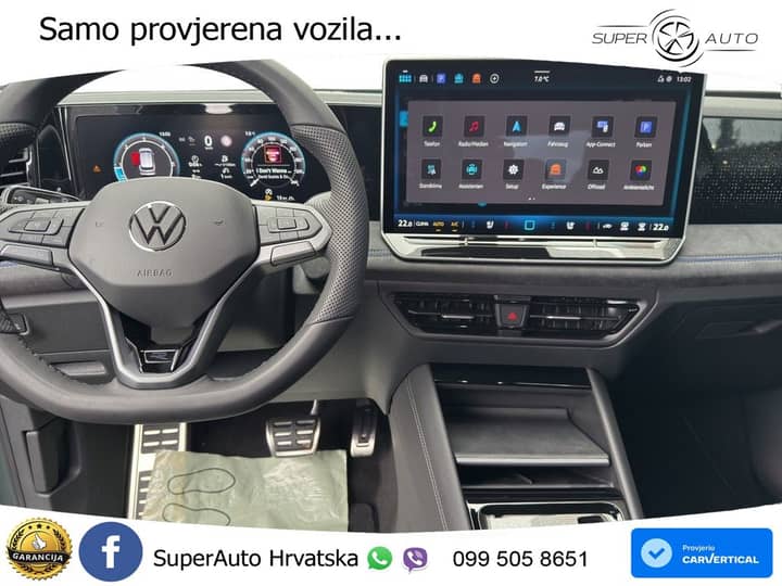 VW Tiguan 2.0 TDI DSG 4M R-Line 193 KS, LED+ACC+PANO+4xGR SJED+HEAD+MASAŽA