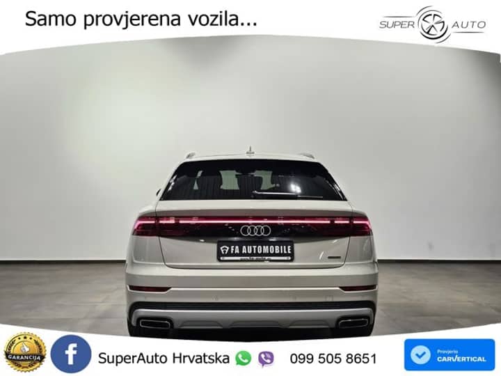 Audi Q8 55 TFSIe quattro Aut. 394 KS, ZRAČNI+360+ACC+GR SJED+KEY+HEAD+LANE