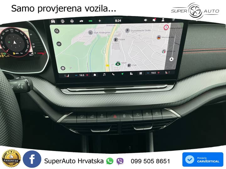 Škoda Octavia 2.0 TSI DSG RS 265 KS, ACC+KAM+KEY+GR SJED+HEAD+VIRT+LANE