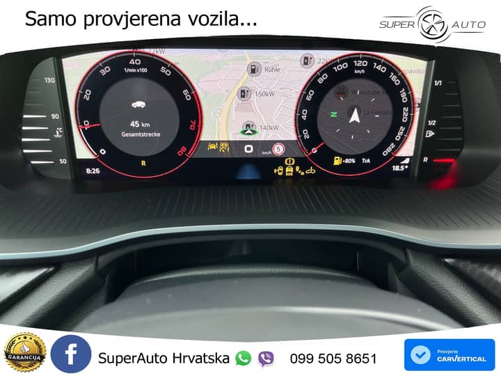 Škoda Octavia 2.0 TSI DSG RS 265 KS, ACC+KAM+KEY+GR SJED+HEAD+VIRT+LANE