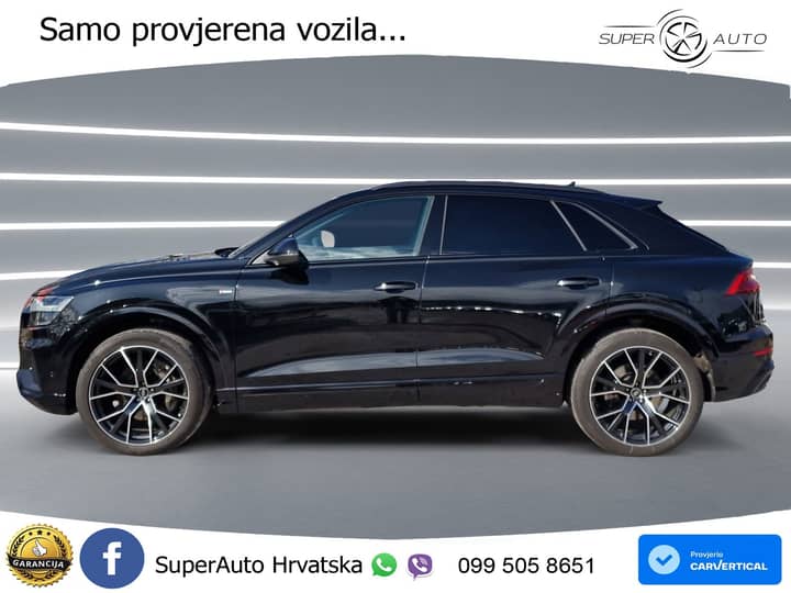 Audi Q8 55 TFSI quattro Aut. S line 340 KS, ZRAČNI+ACC+360+GR SJED+PANO+VIRT