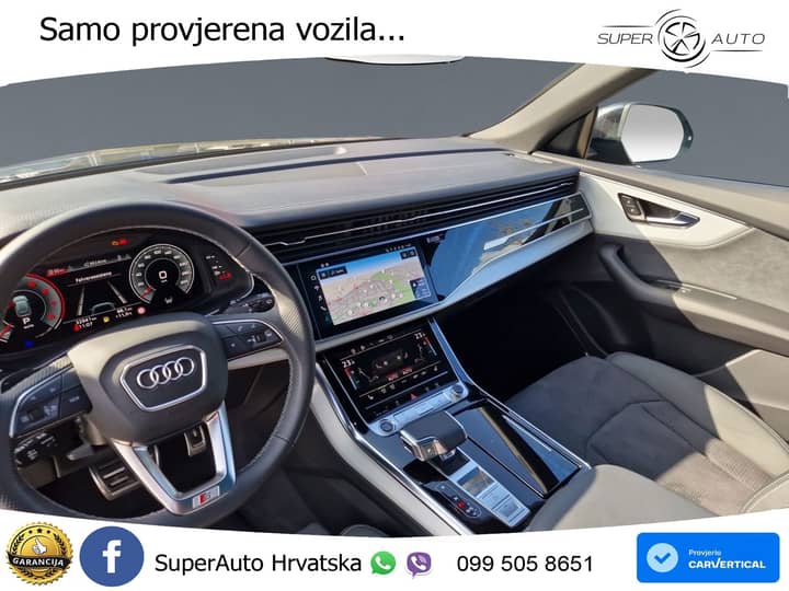 Audi Q8 55 TFSI quattro Aut. S line 340 KS, ZRAČNI+ACC+360+GR SJED+PANO+VIRT