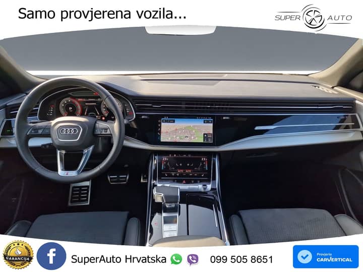 Audi Q8 55 TFSI quattro Aut. S line 340 KS, ZRAČNI+ACC+360+GR SJED+PANO+VIRT