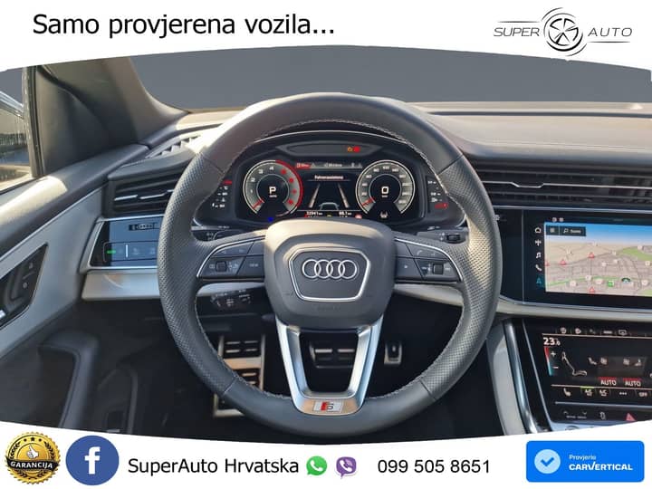 Audi Q8 55 TFSI quattro Aut. S line 340 KS, ZRAČNI+ACC+360+GR SJED+PANO+VIRT