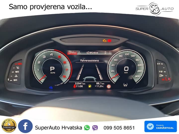 Audi Q8 55 TFSI quattro Aut. S line 340 KS, ZRAČNI+ACC+360+GR SJED+PANO+VIRT