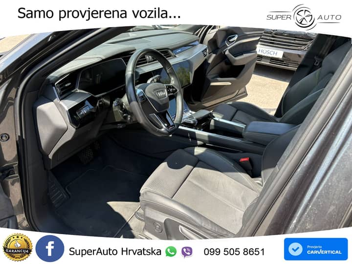 Audi e-tron SB 55 95 kWh S-line 408 KS, ZRAČNI+PANO+VIRT+GR SJED+360+HEAD