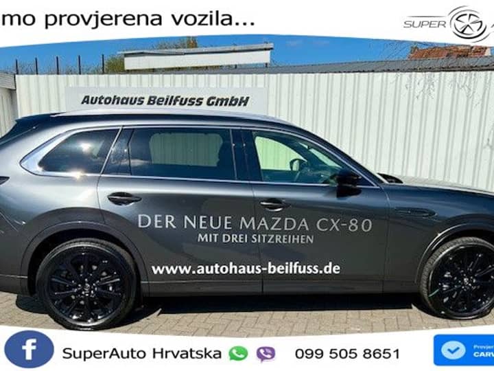 Mazda CX-80 3.3 e-Skyactiv AWD Aut. Homura 254 KS, PANO+360+ACC+GR SJED+KEY+LANE