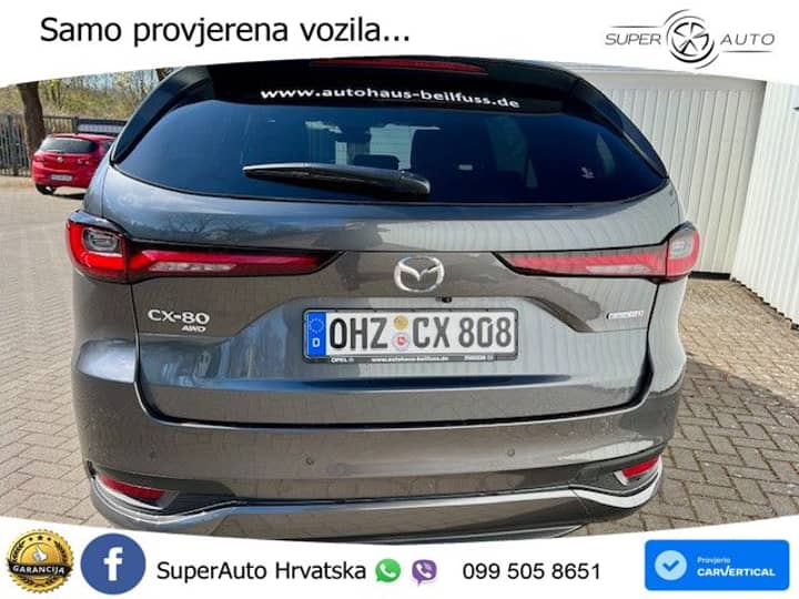 Mazda CX-80 3.3 e-Skyactiv AWD Aut. Homura 254 KS, PANO+360+ACC+GR SJED+KEY+LANE