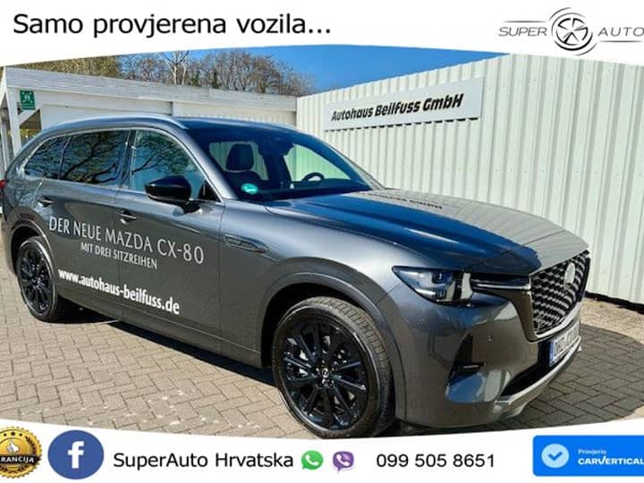 Mazda CX-80 3.3 e-Skyactiv AWD Aut. Homura 254 KS, PANO+360+ACC+GR SJED+KEY+LANE
