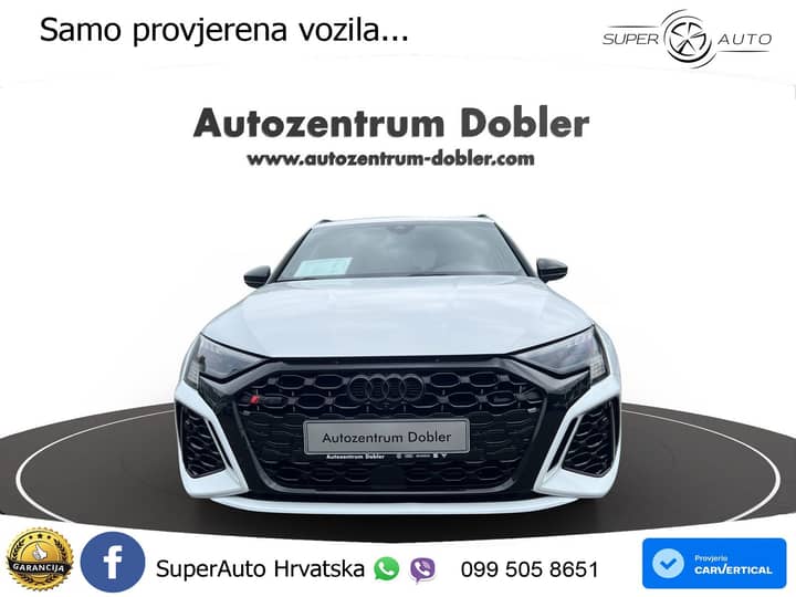 Audi RS3 SB 2.5 TFSI quattro S tronic 400 KS, ACC+KAM+GR SJED+VIRT+ASIST+MASAŽA