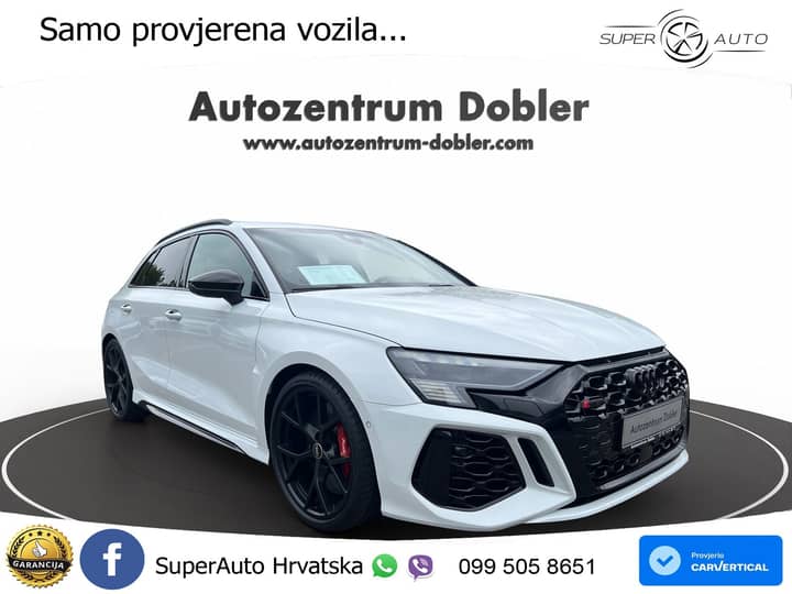 Audi RS3 SB 2.5 TFSI quattro S tronic 400 KS, ACC+KAM+GR SJED+VIRT+ASIST+MASAŽA