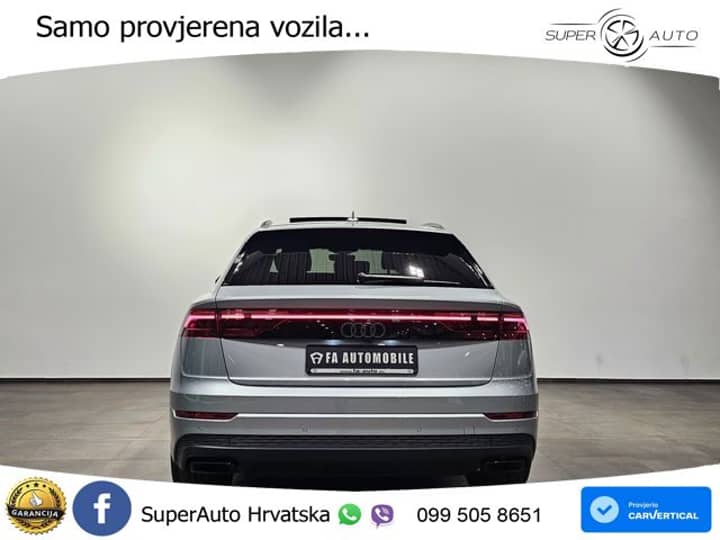 Audi Q8 50 TDI Aut. S line 286 KS, ZRAČNI+ACC+360+GR SJED+HEAD+PANO
