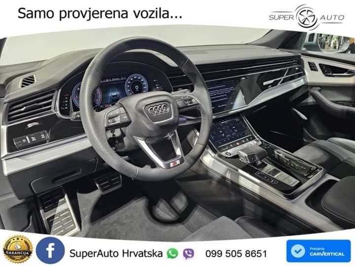 Audi Q8 50 TDI Aut. S line 286 KS, ZRAČNI+ACC+360+GR SJED+HEAD+PANO