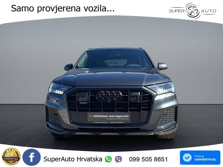 Audi Q7 50 TDI quattro tiptronic S line 286 KS, ZRAČ+ACC+KAM+GR SJED+ KEY+LANE